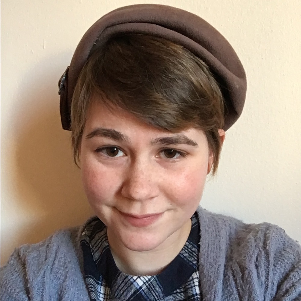 Vintage 🌺 Brown Hat with Buckle